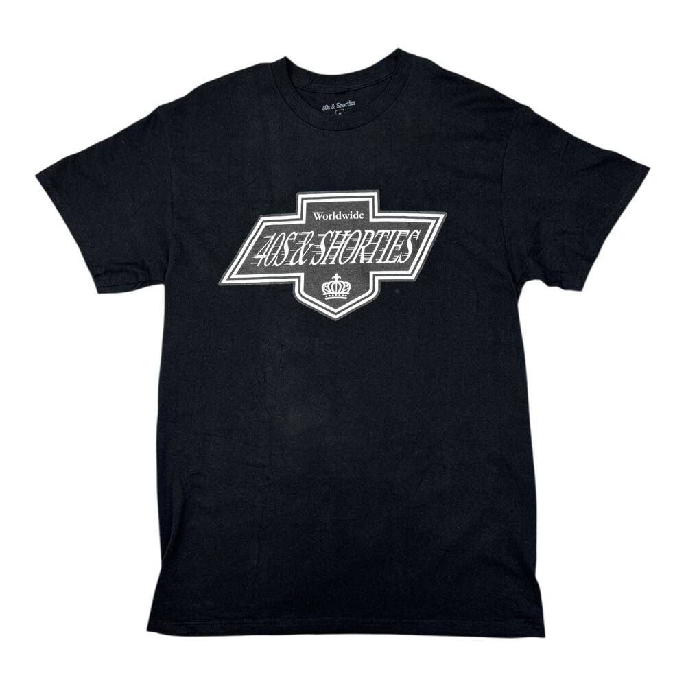 40s & Shorties Adult Unisex M Black Short Sleeve Graphic T-shirt